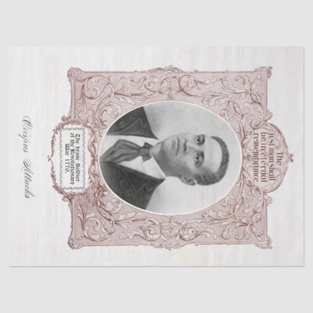 Crispus Attucks: Märtyrer der amerikanischen Revol Seidenpapier (Vorderseite)