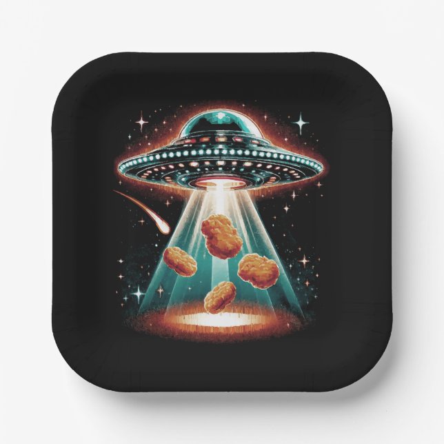 Crispy Chicken Nugget Pappteller (Vorderseite)