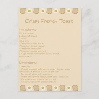 Crispy French Toast Postkarte