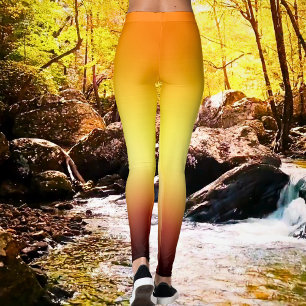 Crispy Warm Sway Ombre Gefärbte Krawatte Leggings