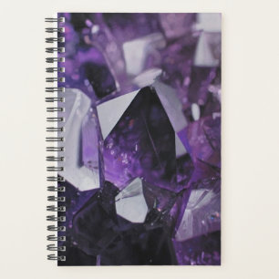 cristal géométrique gemstone mauve améthyste