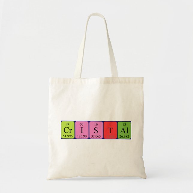 Cristal Periodenname Totbeutel Tragetasche (Vorne)