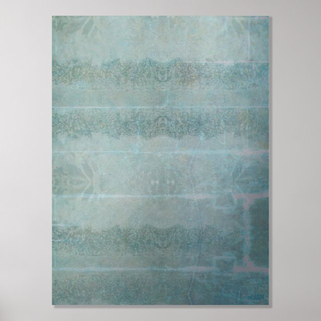 Cristaux de glace V Impression à l'huile d'argent (Recto)