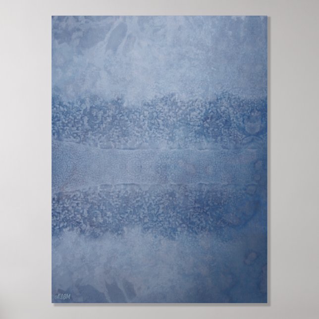 Cristaux de glace VII Impression d'huile d'argent (Recto)