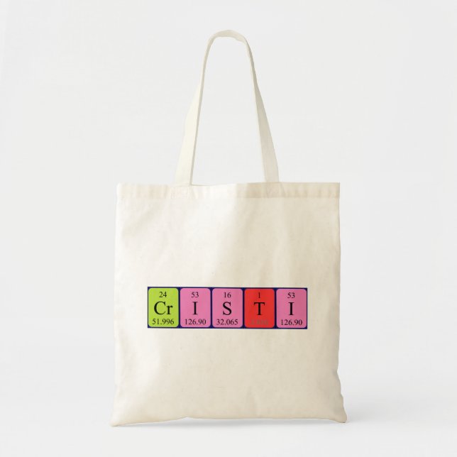 Cristi Periodenname Totbeutel Tragetasche (Vorne)