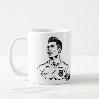 Cristiano Ronaldo Sketch Tasse: Kaffeetasse