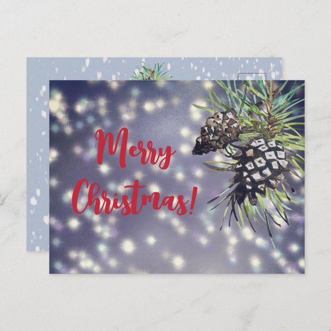 Cristmas Card Postkarte (Vorne/Hinten)
