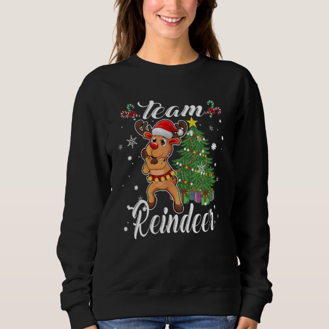 Cristmas Team Rentier Sweatshirt (Vorderseite)