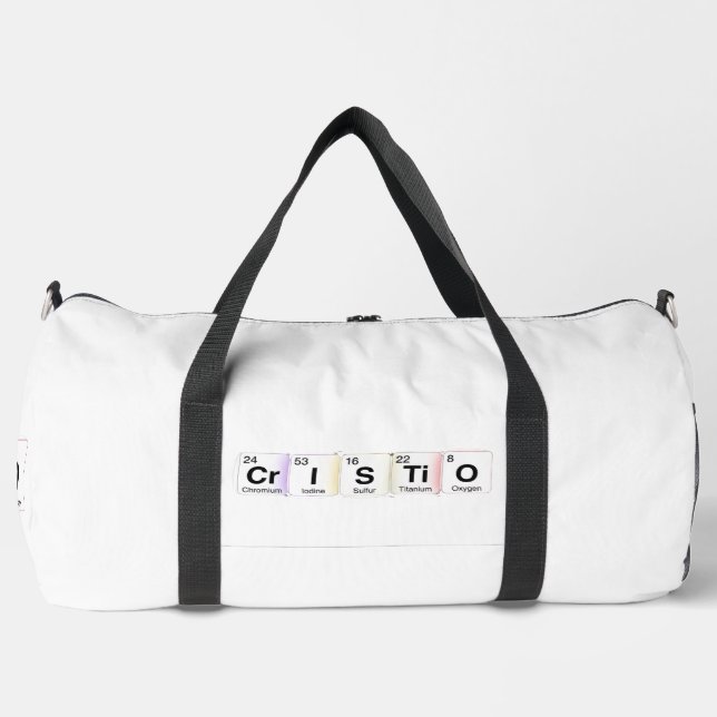 Cristo Chemische Elemente Duffle Bag (Vorderseite)
