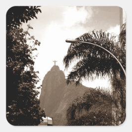 Cristo da Rua Quadratischer Aufkleber