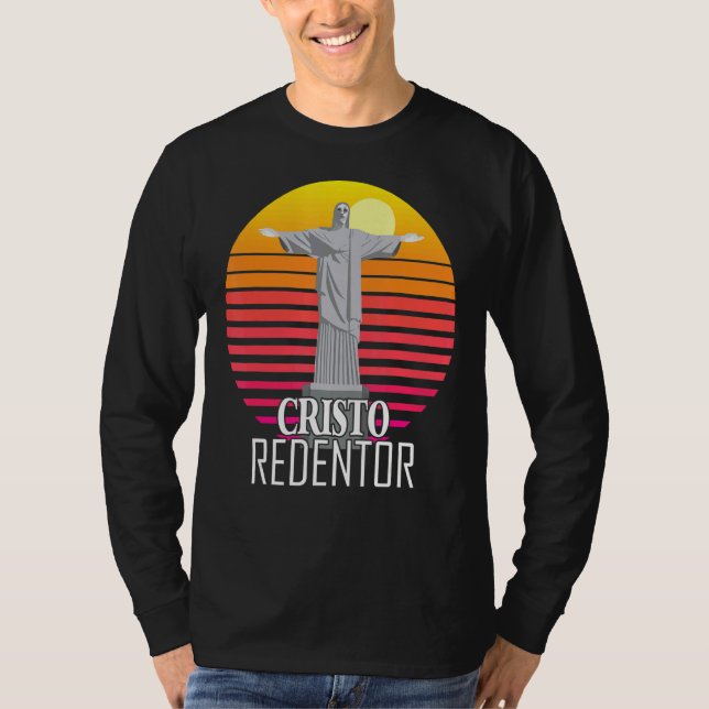 Cristo Redentor die Statue Christi aus Rio Braz T-Shirt (Vorderseite)