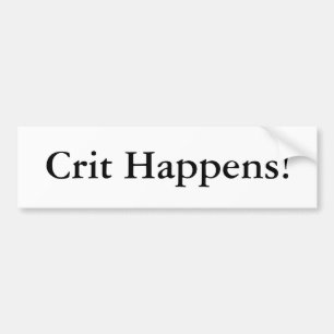 Crit passiert! autoaufkleber