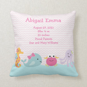 Critère de mer féminin personnalisé Coussin Kee