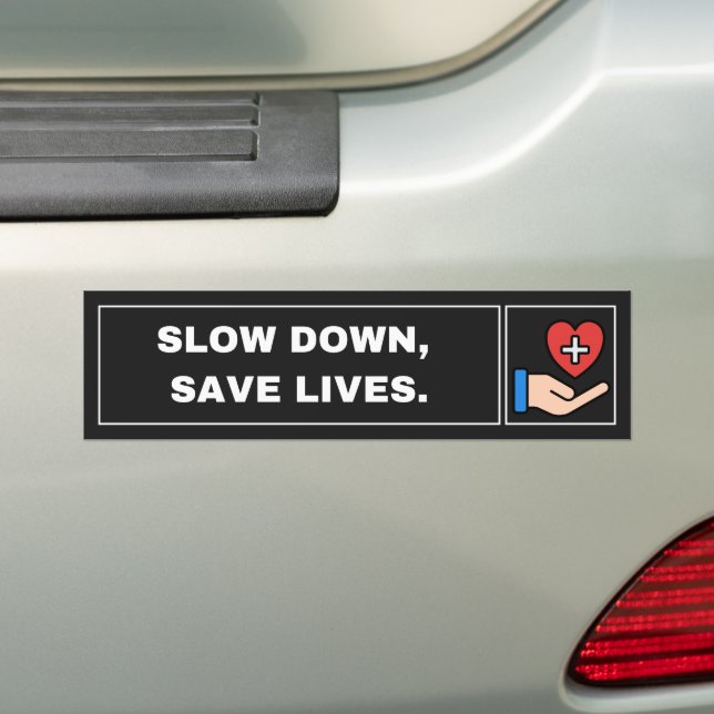 Critical Black & Red Iconic Bumper Sticker (En voiture)
