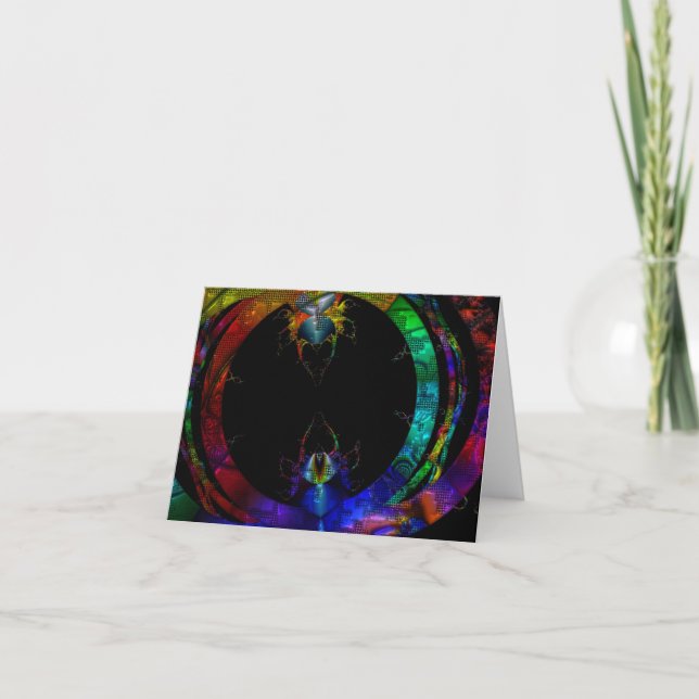 Critter Liebe Rainbow Art Karte (Vorderseite)