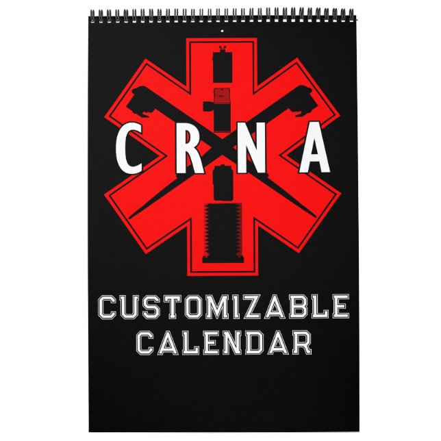 CRNA Anästhesie 12 Monatskalender Kalender (Titelbild)