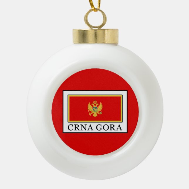 Crna Gora Keramik Kugel-Ornament (Vorderseite)