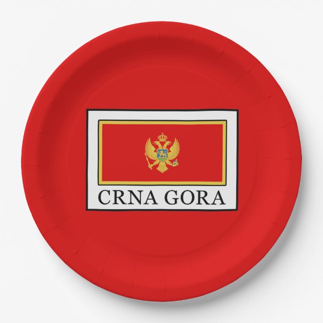 Crna Gora Pappteller (Vorderseite)