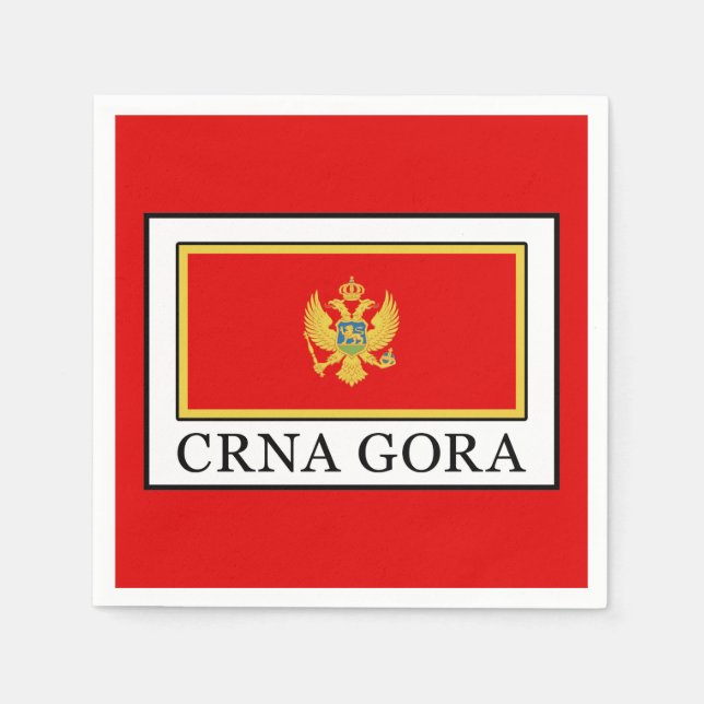 Crna Gora Serviette (Vorderseite)
