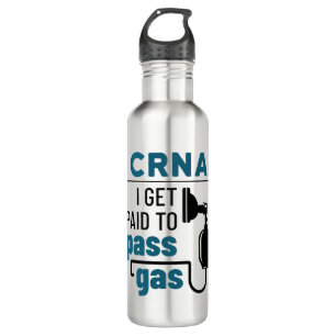 CRNA Ich werde bezahlt, Gas zu passieren Edelstahlflasche