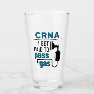 CRNA Ich werde bezahlt, Gas zu passieren Glas