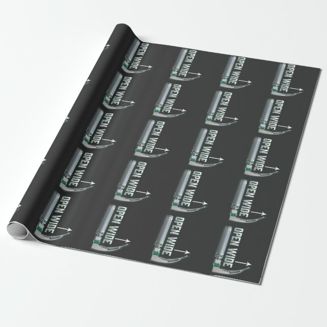 CRNA Laryngoskop Anästhesiologe Intubation Geschenkpapier (Ungerollt)