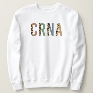 CRNA Nurse Anästhesist Cheetah Leopard Druck Sweatshirt