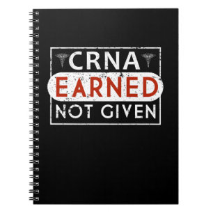 CRNA registrierter Anesthetist-Anästhesiologe Notizblock