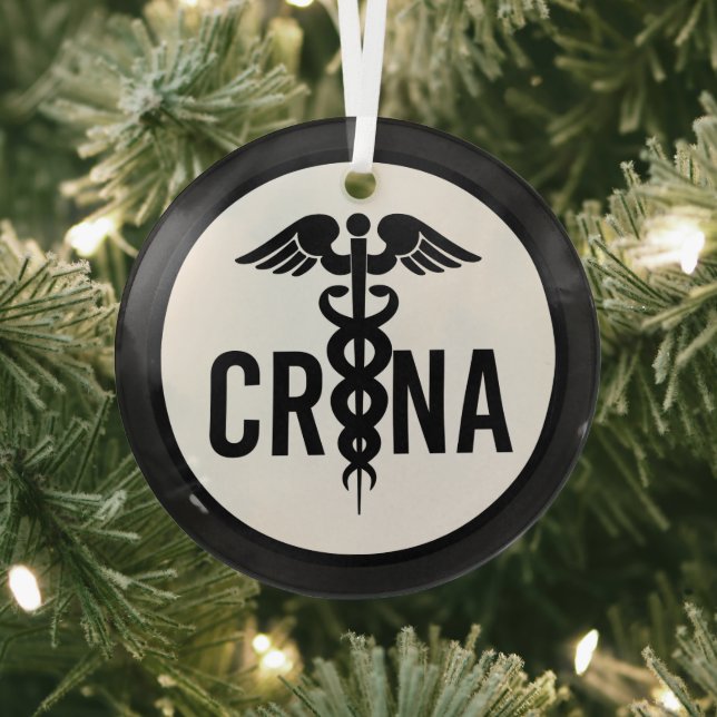 CRNA zertifizierte Geschenke für Krankenschwestern Ornament Aus Glas (InSitu)