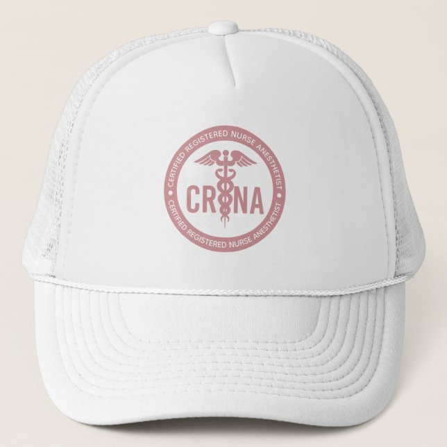 CRNA zertifizierter Krankenschwester Truckerkappe (Vorderseite)