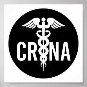 CRNA-zertifiziertes Geschenk für Krankenschwestern Poster