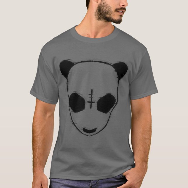 Cro Rapper Maske lustig T-Shirt (Vorderseite)