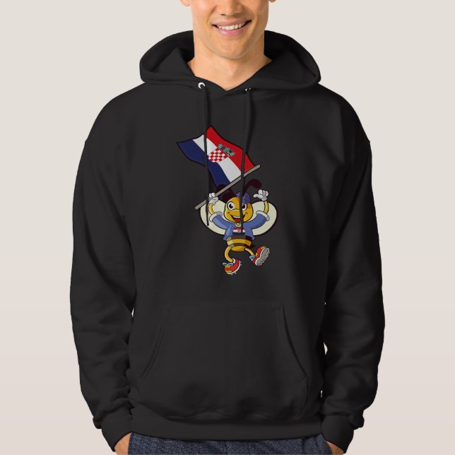 Croatia Bee Hoodie (Vorderseite)