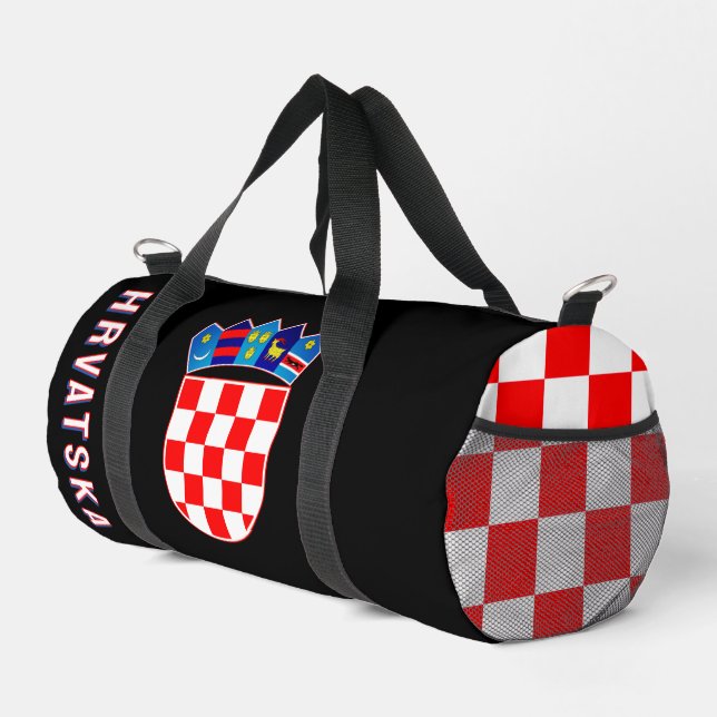 Croatia coat of arms duffle bag (Rechte Ecke)