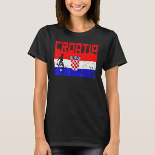 Croatia Football Soccer Fan Jersey Flag Zagreb Cro T-Shirt