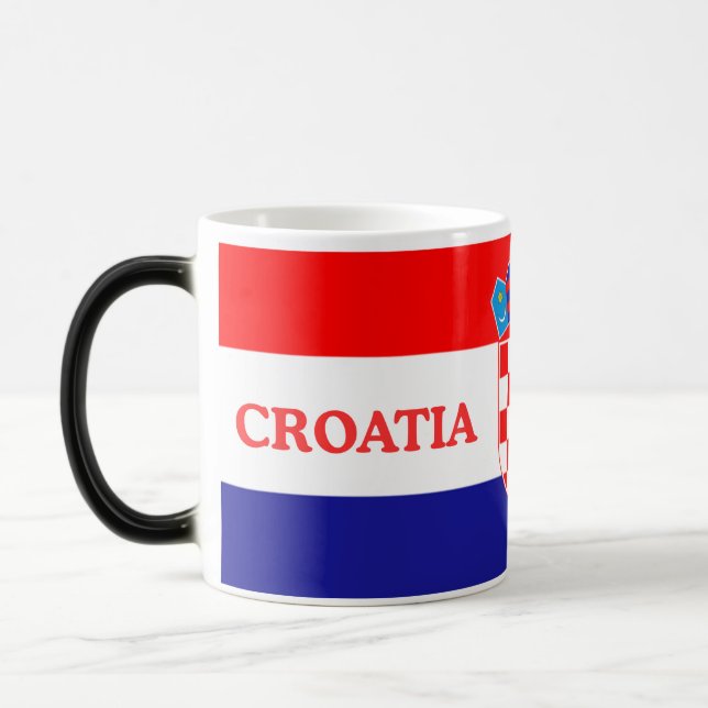 Croatia Map Coffee Scoop – Unique Travel Souvenir Verwandlungstasse (Links)