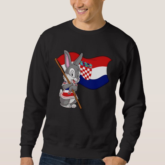 Croatia Rabbit Sweatshirt (Vorderseite)