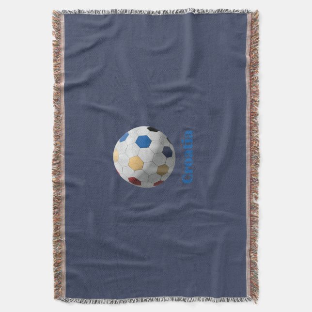 Croatia Soccer Decke (Vorderseite Vertikal)