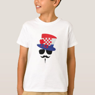 Croatian Fan with Mustache T-Shirt