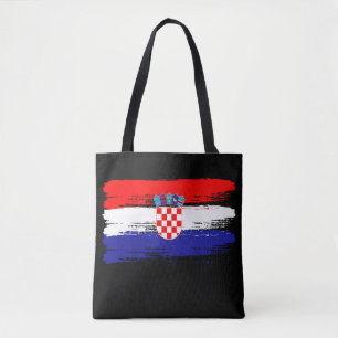 Croatian Flag Gift Football Fan Sports Tasche