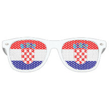 Croatie Flag Party Shades Lunettes de soleil