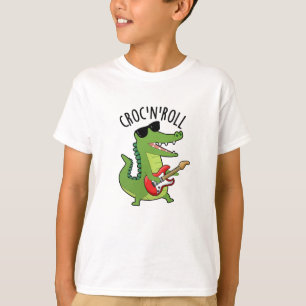 Croc N Roll Funny Crocodile Pub T-Shirt