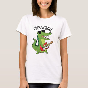 Croc N Roll Funny Crocodile Puns T-Shirt