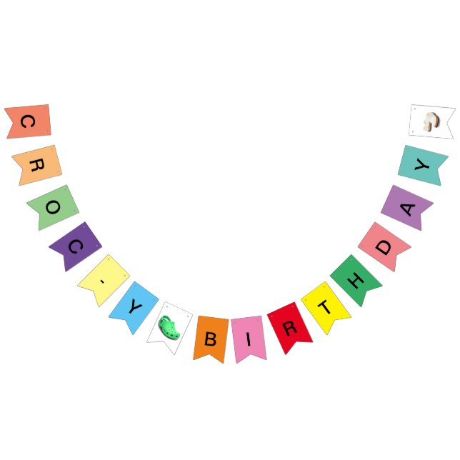 Croc y Birthday Banner (Alle)