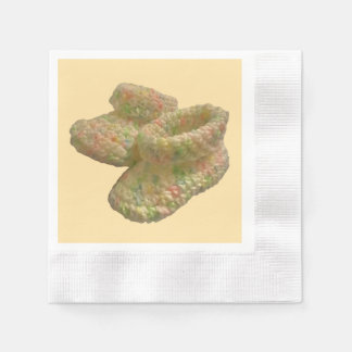 Crochet Baby Shoes Party Napkins Serviette