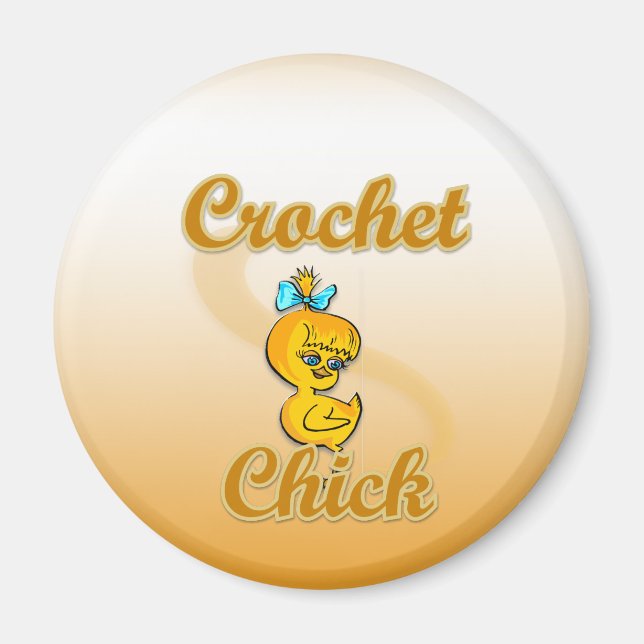 Crochet Chick Magnet (Vorne)