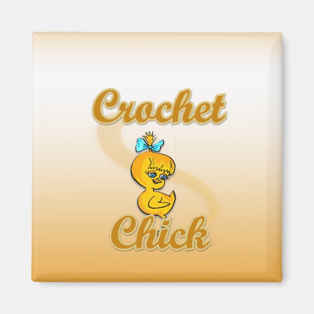 Crochet Chick Magnet (Vorne)