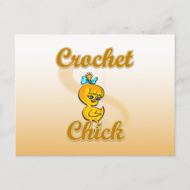 Crochet Chick Postkarte (Vorderseite)