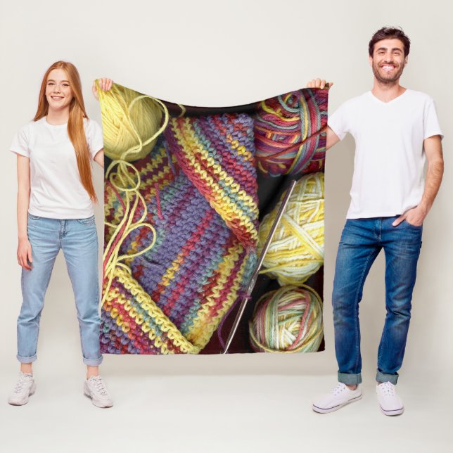 Crochet Club Fleecedecke (Beispiel)