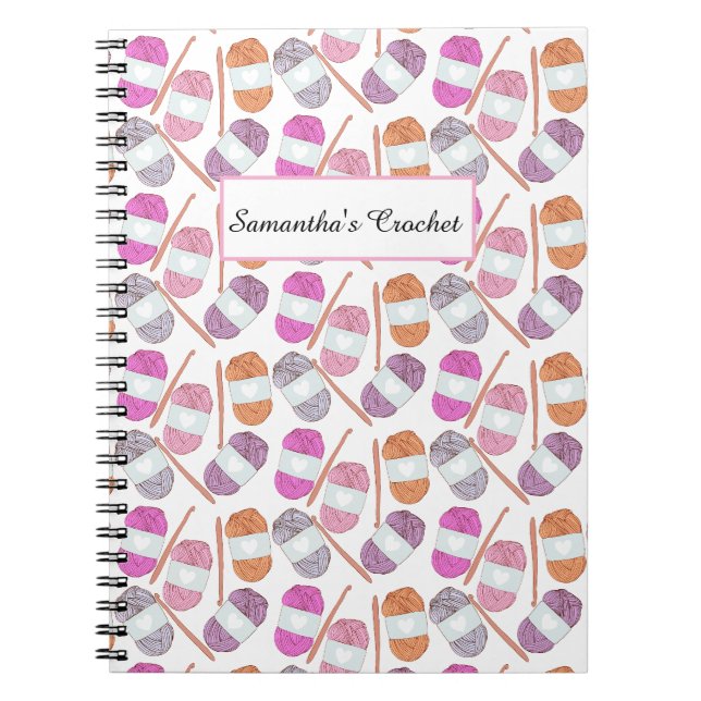 Crochet Craft Yarn Notizblock (Vorderseite)